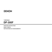 Denon DP-300F manual cover