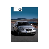 BMW 525i Sedan 5 Series 2004 manual cover