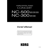 KORG NC-300 manual cover