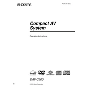 Sony DAV-C900 manual cover