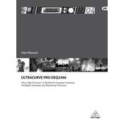 Behringer DEQ2496 manual cover