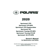 Polaris Sportsman 570 EPS ZUG, LOF manual cover