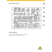 Behringer Blue Marvin manual cover