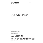 Sony DVP-SR500H manual cover