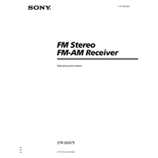 Sony STR-DE675 manual cover