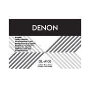 Denon DL-A100 manual cover