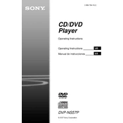 Sony DVP-NS57P manual cover