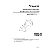 Panasonic ET-D75LE95 manual cover