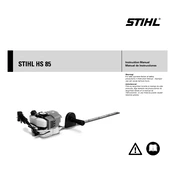 Stihl HS 85 manual cover