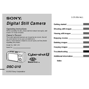 Sony DSC-U10 manual cover