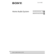 Sony MHC-ECL77BT manual cover