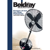 Beldray EH1101 Premium 10 Inch Gun Metal Pedestal Fan manual cover