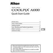 Nikon Coolpix A1000 manual cover