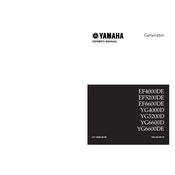 Yamaha EF4000DE, EF4600DE, EF6600DE, YG4000D manual cover