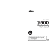 Nikon D500 manual cover