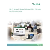 Yealink SIP-T2 Series, T4 Series, T5 Series, CP920 IP Phones manual cover