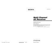 Sony STR-DG1000 manual cover