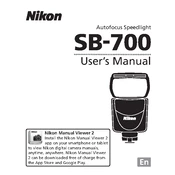 Nikon SB 700 manual cover