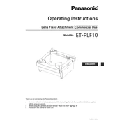 Panasonic ET-PLF10 manual cover