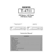 Onkyo T 4711 manual cover