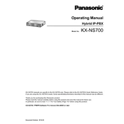 Panasonic KX-NS700 manual cover