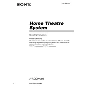 Sony HT-DDW995 manual cover