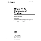 Sony CMT-EP313 manual cover