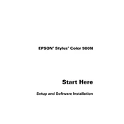 Epson Stylus Color 980N manual cover