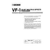 Boss VF-1 manual cover