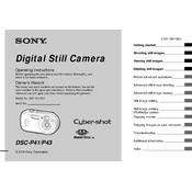 Sony DSC-P41 manual cover