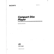 Sony CDP-CX681 manual cover