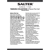 Salter BW06734AR Timeless 3 Piece Pan Set manual cover