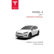 Tesla Model X 2021+ North America manual cover