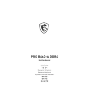 MSI Pro B660-A DDR4 manual cover