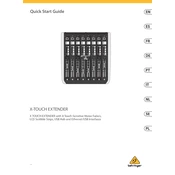 Behringer X-Touch Extender manual cover