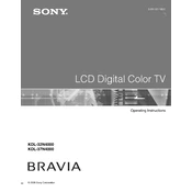 Sony KDL-32N4000 manual cover