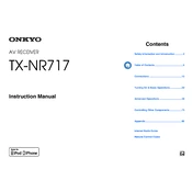 Onkyo TX NR717 manual cover