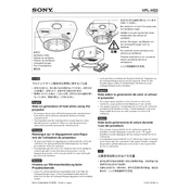 Sony VPL-HS2 manual cover