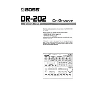 Boss DR-202 Dr. Groove manual cover