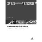 Behringer Feedback Destroyer Pro FBQ2496 manual cover