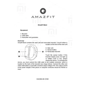 Xiaomi Amazfit Cor A1702 Health Band manual cover