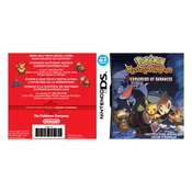 Nintendo Pokemon Mystery Dungeon Explorers of Darkness manual cover