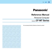 Panasonic CF-W7 Series manual cover