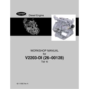 Carrier V2203 DI manual cover