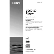 Sony DVP-NS575P manual cover