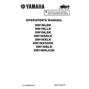 Yamaha SW1NLDK, SW1NLLK, SW1NLSK 2019 manual cover