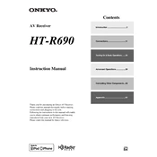 Onkyo HT R690 manual cover