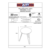 Malvern B&M Side Table 371092 manual cover