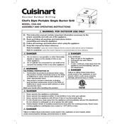 Cuisinart CGG-608 manual cover