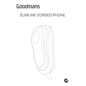 Goodmans B&M Slimline Corded Phone 322984 manual cover